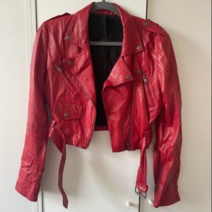 IRO Cropped Lamb leather Jacket